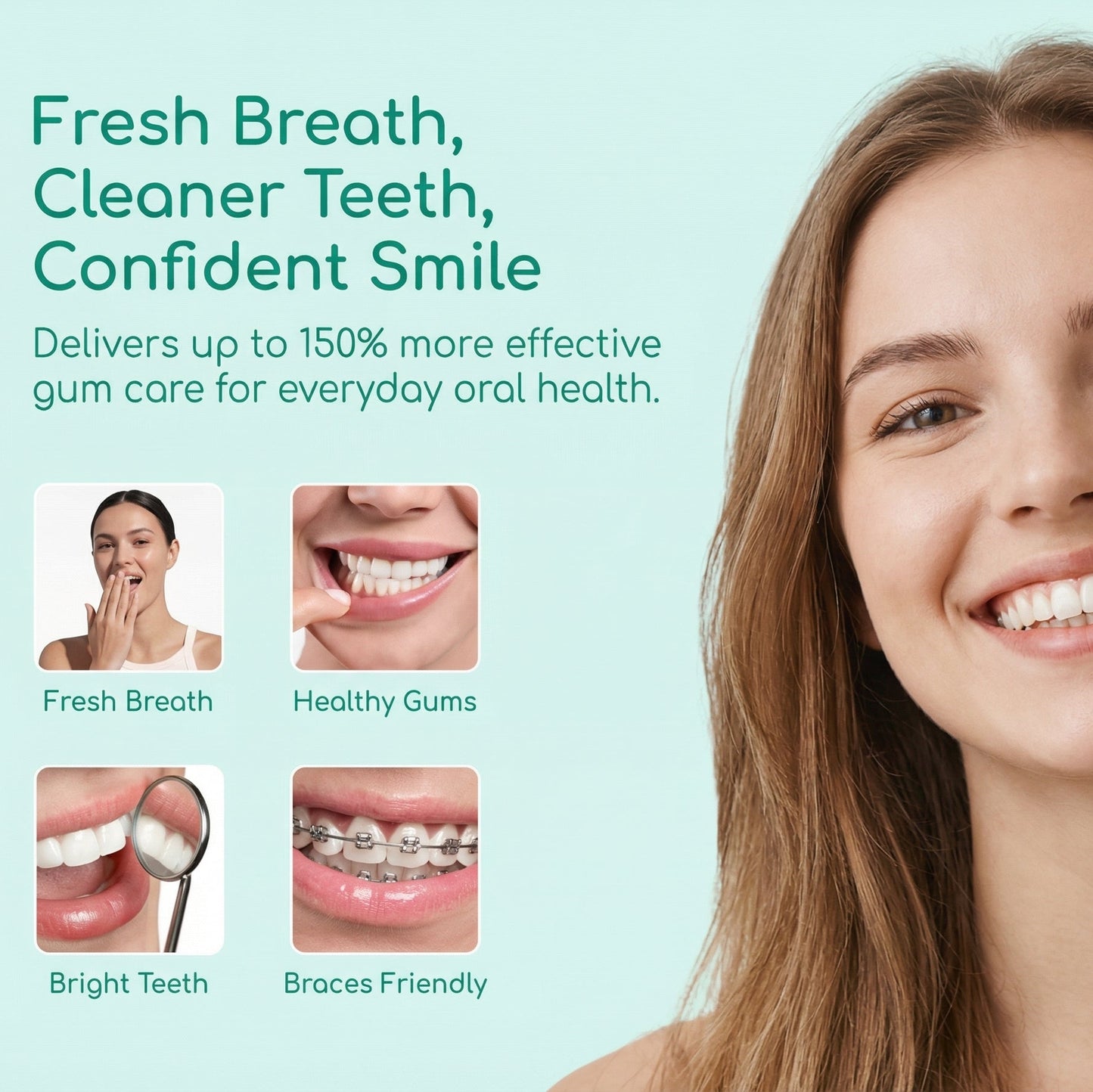 Swismile Set S310 Portable Dental Flosser + Whitestrips