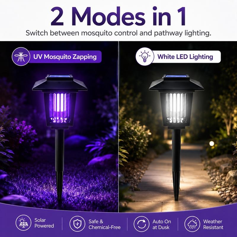 Swismile Solar Mosquito Zapper Light